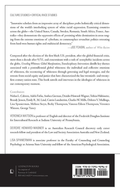 Produktbild: Unveiling Whiteness in the Twenty-First Century