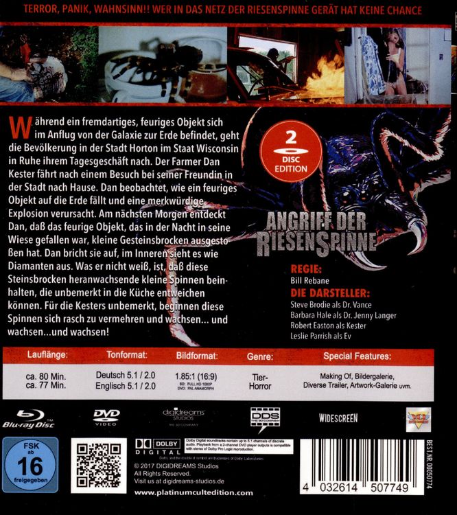 Produktbild: Angriff der Riesenspinne - Complete Edition (+ DVD)