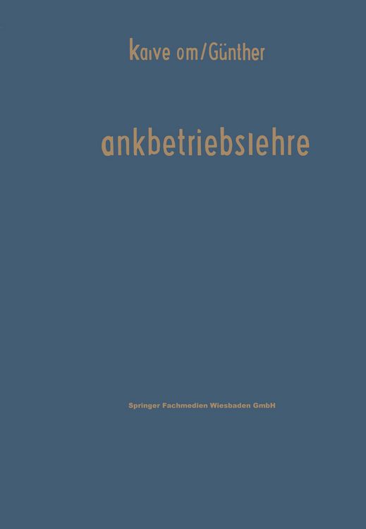 Produktbild: Bankbetriebslehre