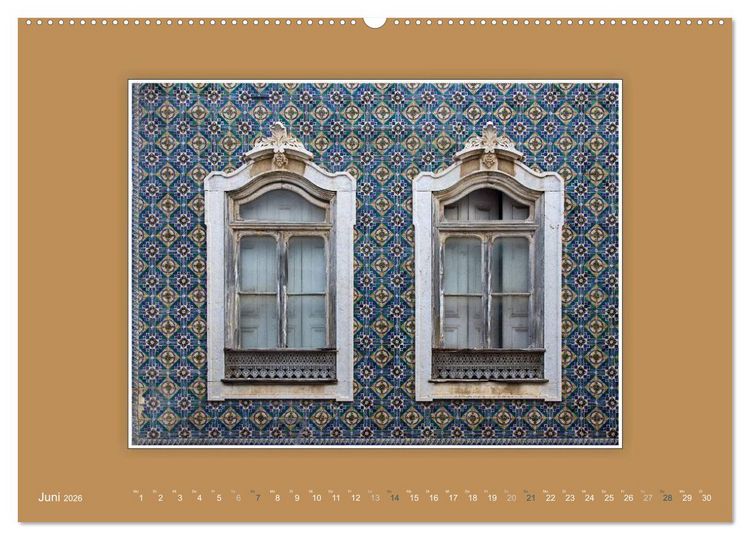 Produktbild: Azulejo-Fassaden in Portugal (Wandkalender 2026 DIN A2 quer), CALVENDO Monatskalender