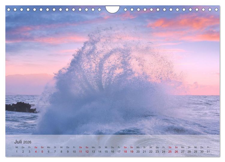 Produktbild: Wellen Konzert (Wandkalender 2026 DIN A4 quer), CALVENDO Monatskalender