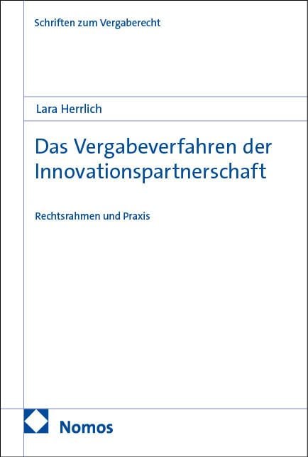 Produktbild: Das Vergabeverfahren der Innovationspartnerschaft