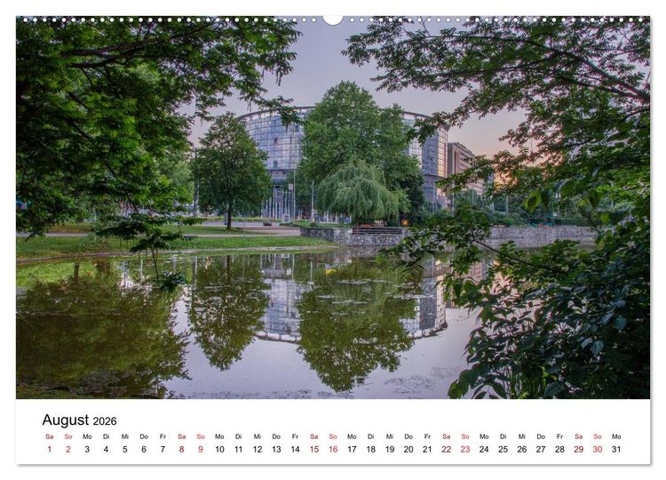 Produktbild: Frankfurt am Main bei Tag und Nacht (Wandkalender 2026 DIN A2 quer), CALVENDO Monatskalender