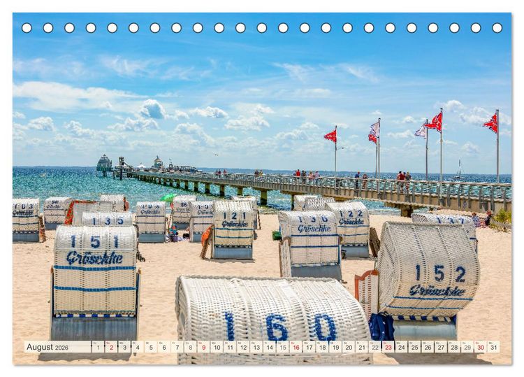 Produktbild: Mein Urlaub am Meer (Tischkalender 2026 DIN A5 quer), CALVENDO Monatskalender