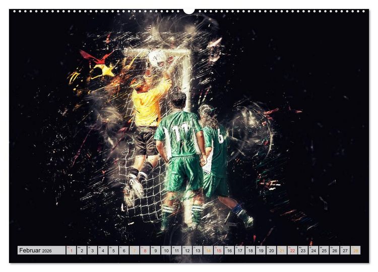 Produktbild: Fu&szlig;ball - extrem (hochwertiger Premium Wandkalender 2026 DIN A2 quer), Kunstdruck in Hochglanz