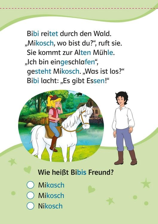 Produktbild: Lesefuchs Bibi & Tina: Leser&auml;tsel Lesestufe 1, Band 1