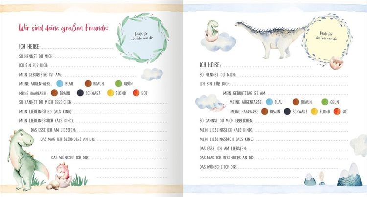 Produktbild: Meine ersten Freunde &ndash; Dinos (Aquarell-Optik)