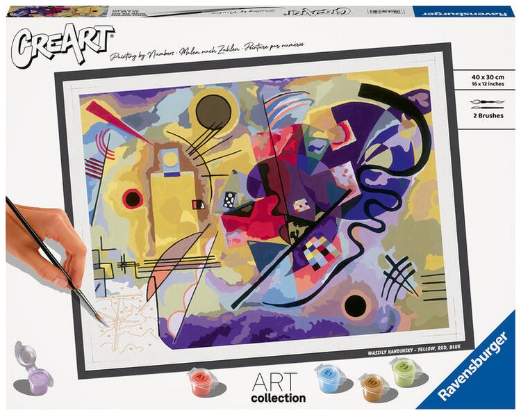 Produktbild: CreArt Art Collection - Gelb, Rot, Blau (Kandinsky)