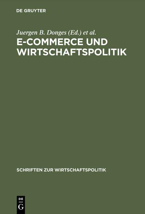 Produktbild: E-Commerce und Wirtschaftspolitik