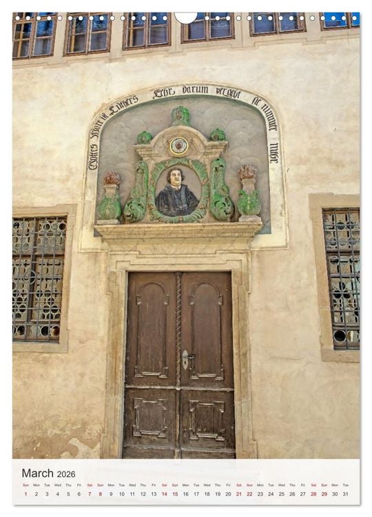 Produktbild: Martin Luther. Town of Lutherstadt Eisleben - hometown of the great Reformer (Wall Calendar 2026 DIN A3 portrait), CALVENDO 12 Month Wall Calendar