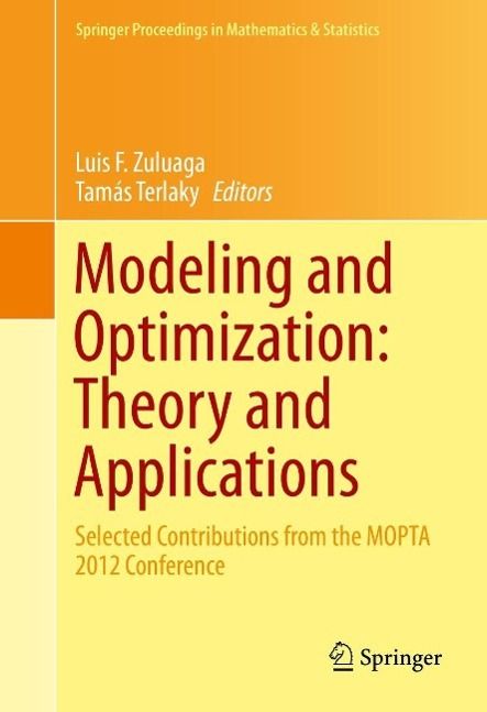 Produktbild: Modeling and Optimization: Theory and Applications