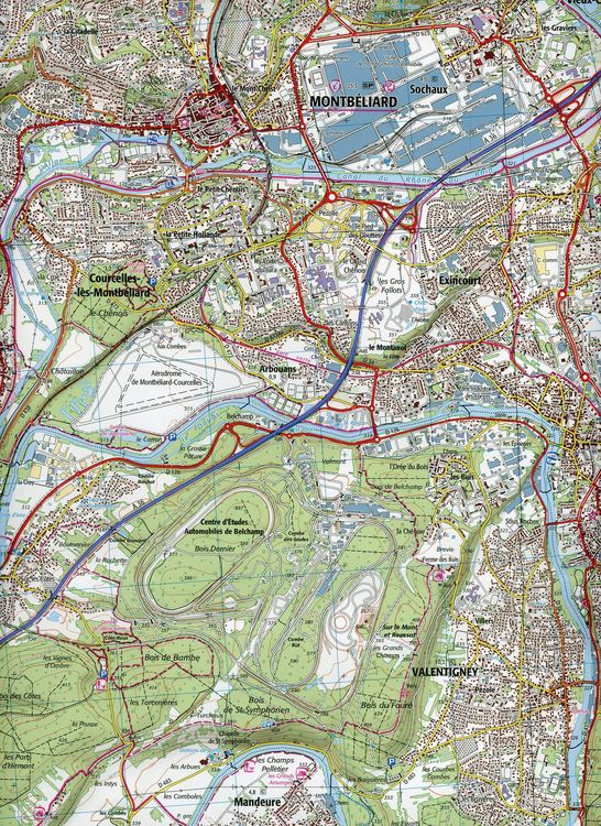 Produktbild: Montb&eacute;liard - Vall&eacute;e du Doubs 1:25 000