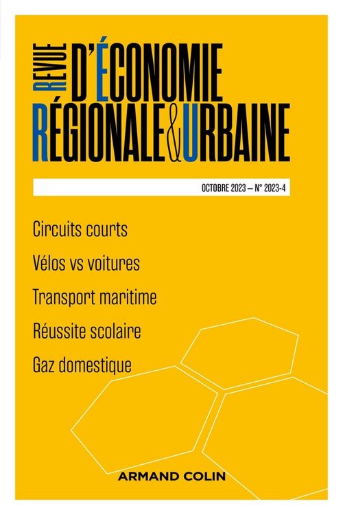Produktbild: Revue d economie regionale et