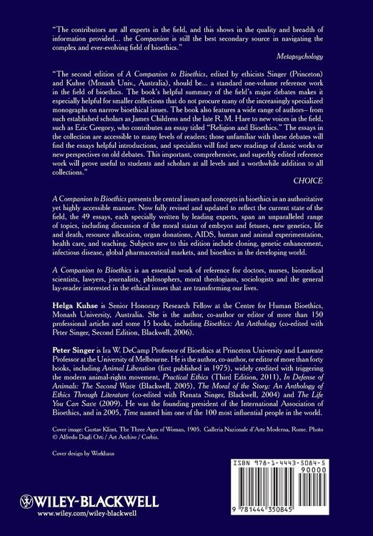 Produktbild: A Companion to Bioethics