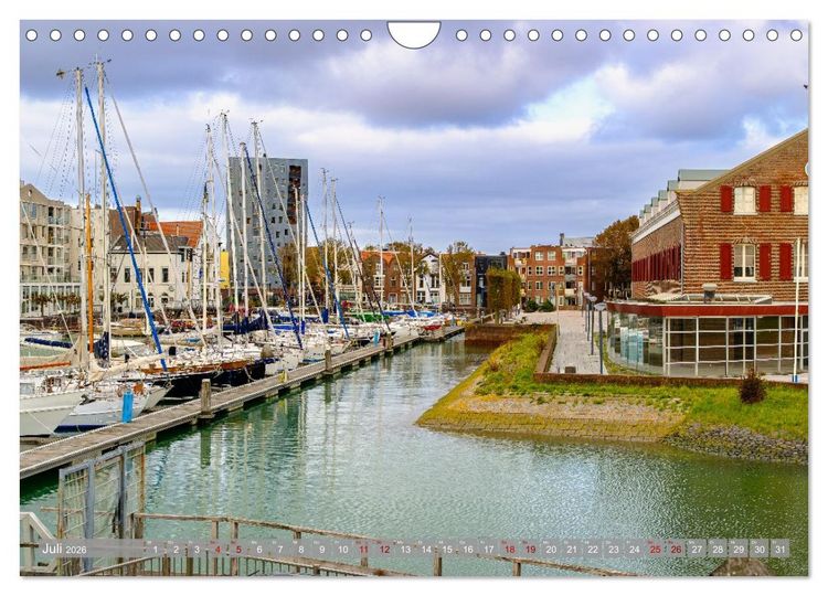 Produktbild: Ein Blick auf Vlissingen in Zeeland (Wandkalender 2026 DIN A4 quer), CALVENDO Monatskalender