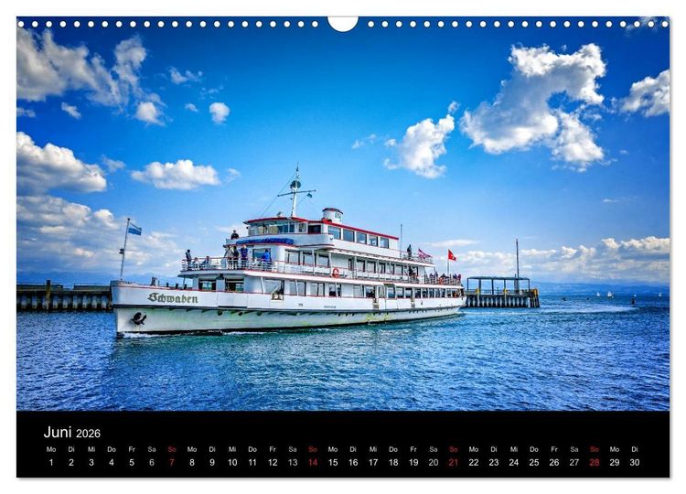 Produktbild: Bodensee-Schiffe und Boote (Wandkalender 2026 DIN A3 quer), CALVENDO Monatskalender