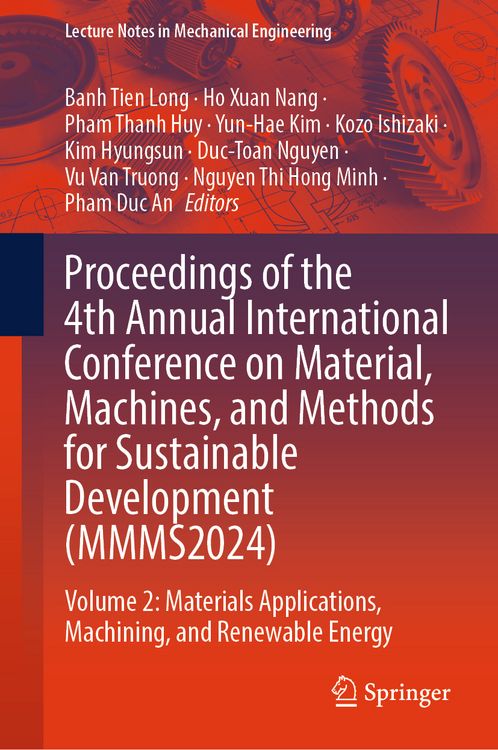 Produktbild: Proceedings of the 4th Annual International Conference on Material, Machines, and Methods for Sustainable Development (MMMS2024)