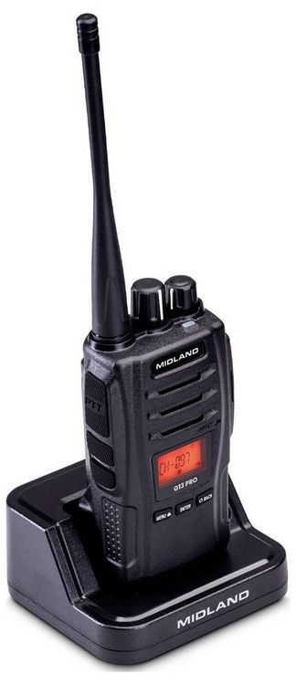 Produktbild: Midland G13 PRO PMR446 + LPD Funkger&auml;t, C1668 PMR-Handfunkger&auml;t