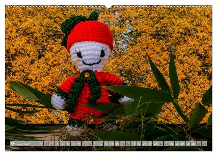 Produktbild: Amigurumi - Die geh&auml;kelte Welt (Wandkalender 2027 DIN A2 quer), CALVENDO Monatskalender