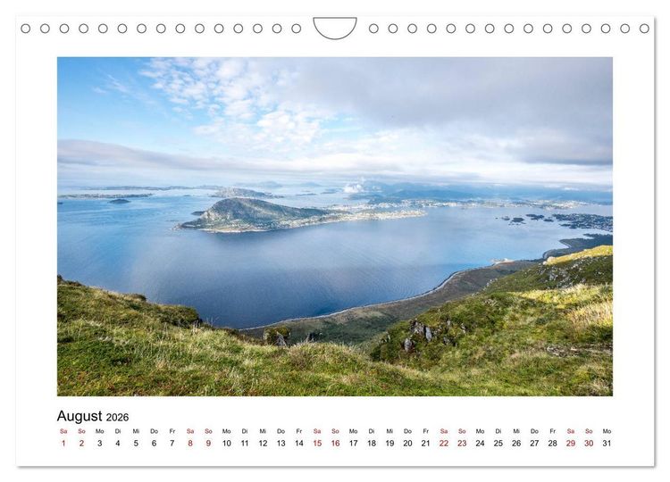 Produktbild: Norwegen Magisches Licht (Wandkalender 2026 DIN A4 quer), CALVENDO Monatskalender