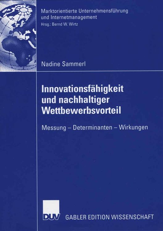 Bild vom Artikel Innovationsfähigkeit und nachhaltiger Wettbewerbsvorteil vom Autor Nadine Sammerl