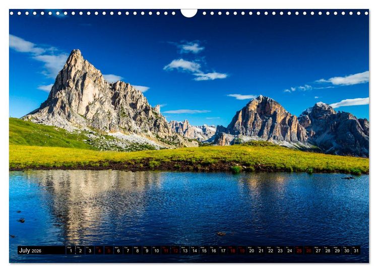 Produktbild: The Dolomites Mountains (Wall Calendar 2026 DIN A3 landscape), CALVENDO 12 Month Wall Calendar