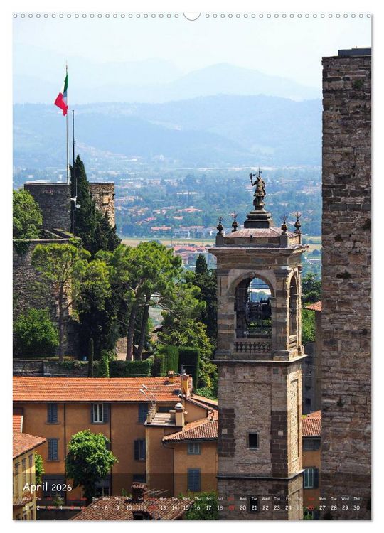 Produktbild: Bergamo (High Quality Premium Wall Calendar 2026 DIN A2 portrait),CALVENDO 12 Month Wall Calendar