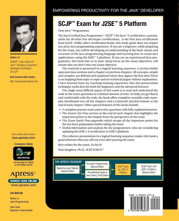 Produktbild: SCJP Exam for J2SE 5