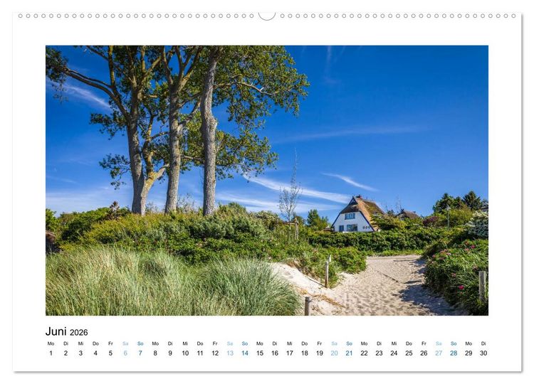 Produktbild: Fischland - Dar&szlig; - Zingst: Zwischen Meer und Bodden (hochwertiger Premium Wandkalender 2026 DIN A2 quer), Kunstdruck in Hochglanz