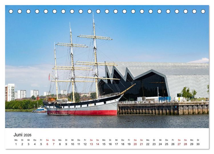 Produktbild: Faszination Glasgow (Tischkalender 2026 DIN A5 quer), CALVENDO Monatskalender