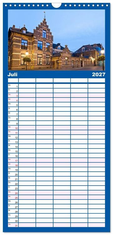Produktbild: Familienplaner 2027 - Venlo mit 5 Spalten (Wandkalender, 21 x 45 cm) CALVENDO
