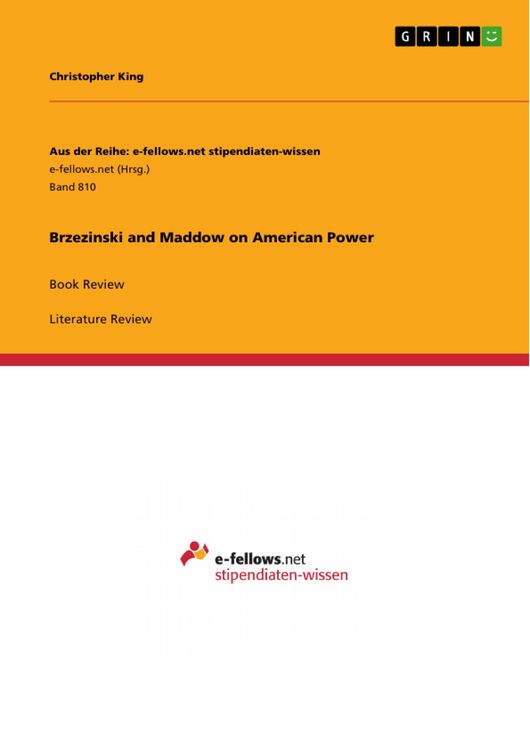 Produktbild: Brzezinski and Maddow on American Power