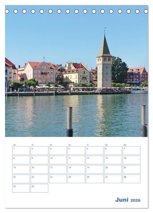 Produktbild: Lindau. Die Gl&uuml;cksfinder-Insel (Tischkalender 2026 DIN A5 hoch), CALVENDO Monatskalender