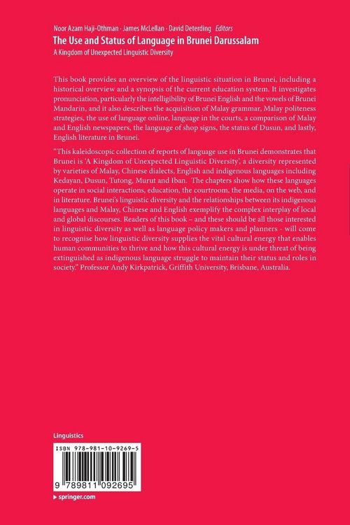 Produktbild: The Use and Status of Language in Brunei Darussalam