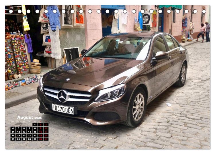 Produktbild: Autos mit Stern - Mercedes-Benz auf Kuba (Tischkalender 2025 DIN A5 quer), CALVENDO Monatskalender