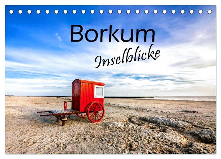Produktbild: Borkum - Inselblicke (Tischkalender 2026 DIN A5 quer), CALVENDO Monatskalender