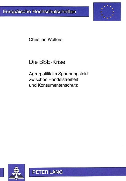 Produktbild: Die BSE-Krise