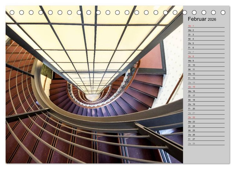 Produktbild: Faszination Treppen (Tischkalender 2026 DIN A5 quer), CALVENDO Monatskalender