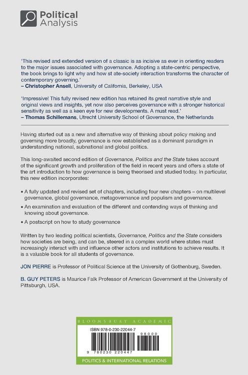 Produktbild: Governance, Politics and the State