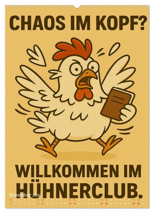 Produktbild: Tierisch eigenwillig - Weil normal langweilig w&auml;re (Wandkalender 2026 DIN A2 hoch), CALVENDO Monatskalender