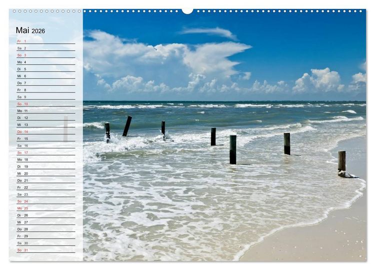 Produktbild: FLORIDA Idyllischer Sonnenscheinstaat (Wandkalender 2026 DIN A2 quer), CALVENDO Monatskalender
