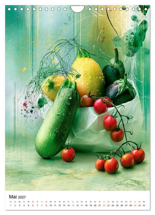 Produktbild: Gem&uuml;se im Fokus - frisch, bunt, k&ouml;stlich (Wandkalender 2027 DIN A4 hoch), CALVENDO Monatskalender