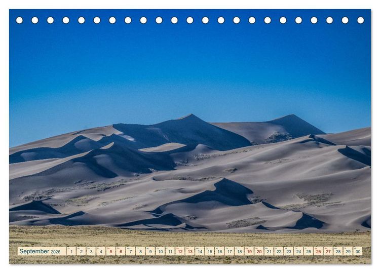 Produktbild: Wyoming, South Dakota Colorado (Tischkalender 2026 DIN A5 quer), CALVENDO Monatskalender