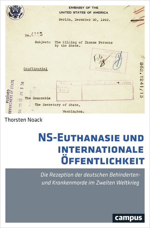 Produktbild: NS-Euthanasie und internationale &Ouml;ffentlichkeit