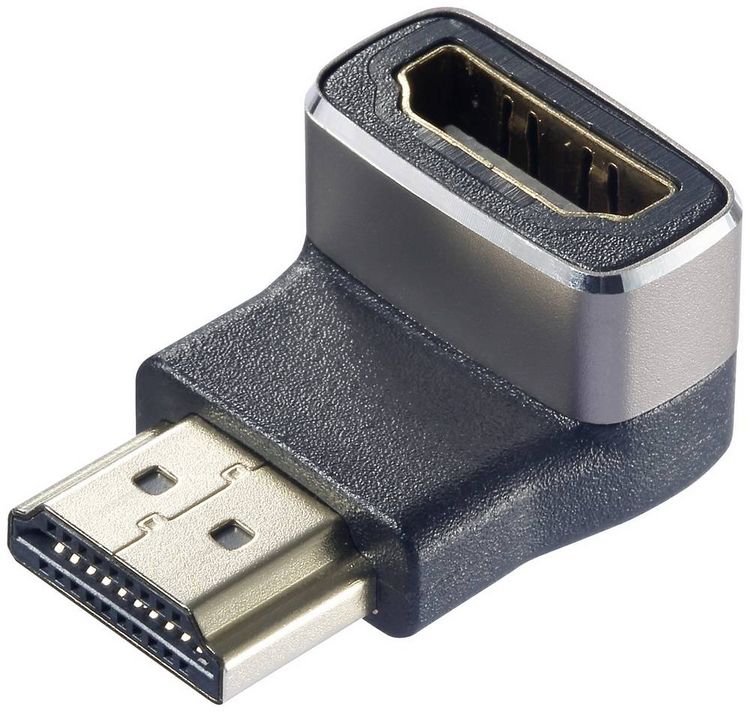 Produktbild: SpeaKa Professional SP-11306836 HDMI Adapter [1x HDMI-Stecker - 1x HDMI-Buchse] Schwarz, Silber UHD 8K @ 60 Hz, UHD 4K @ 120H