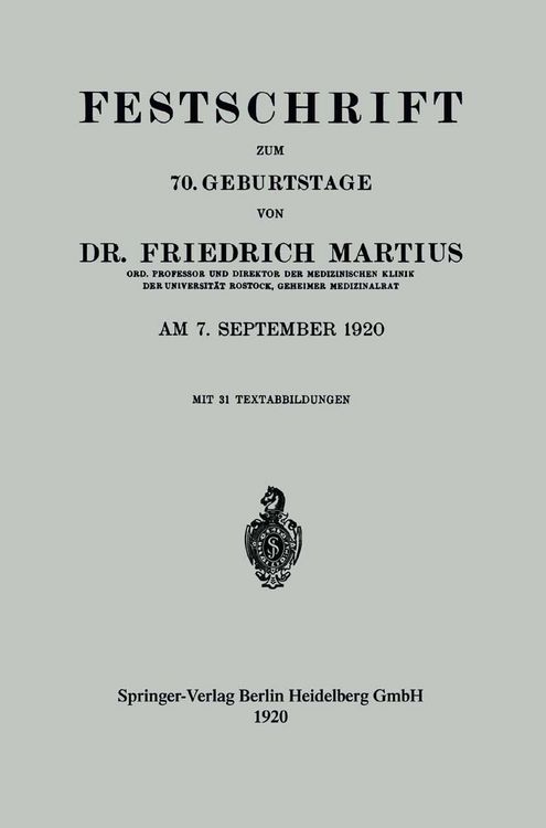 Produktbild: Festschrift zum 70. Geburtstage