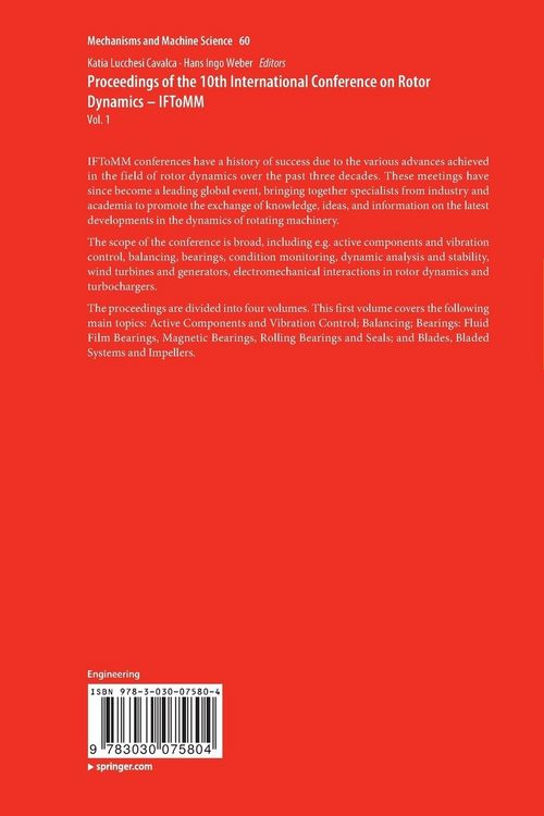 Produktbild: Proceedings of the 10th International Conference on Rotor Dynamics &ndash; IFToMM