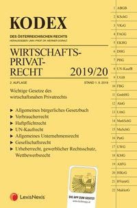 Produktbild: KODEX Wirtschaftsprivatrecht 2019/20
