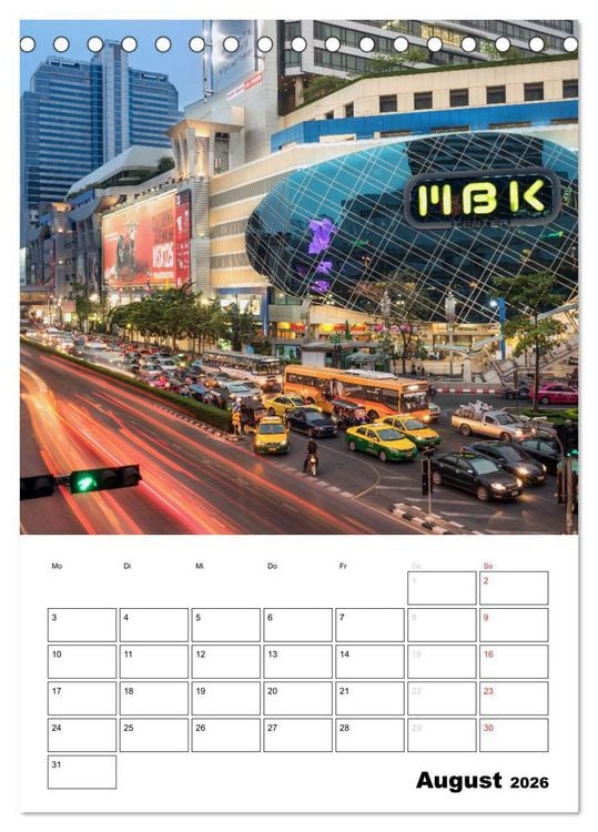 Produktbild: THAILAND - Mein Urlaubsplaner (Tischkalender 2026 DIN A5 hoch), CALVENDO Monatskalender