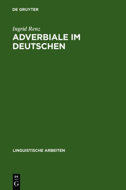 Produktbild: Adverbiale im Deutschen